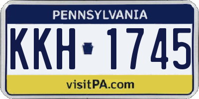 PA license plate KKH1745