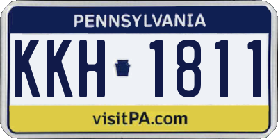 PA license plate KKH1811