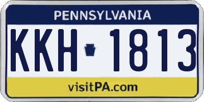 PA license plate KKH1813
