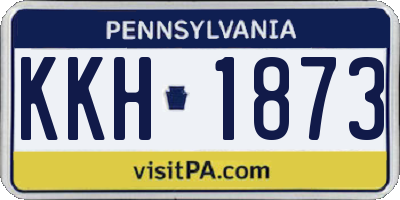 PA license plate KKH1873