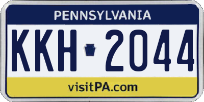 PA license plate KKH2044