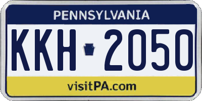 PA license plate KKH2050