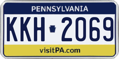 PA license plate KKH2069