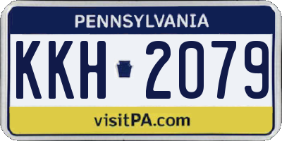 PA license plate KKH2079