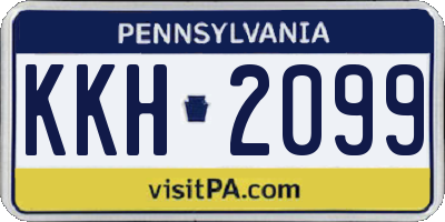 PA license plate KKH2099