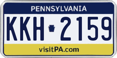 PA license plate KKH2159