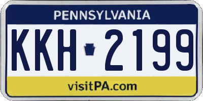 PA license plate KKH2199