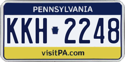 PA license plate KKH2248