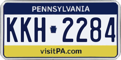 PA license plate KKH2284