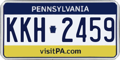 PA license plate KKH2459