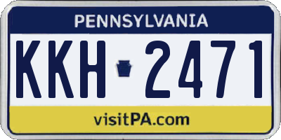 PA license plate KKH2471
