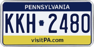 PA license plate KKH2480