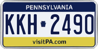 PA license plate KKH2490