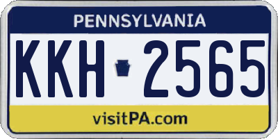 PA license plate KKH2565