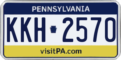PA license plate KKH2570