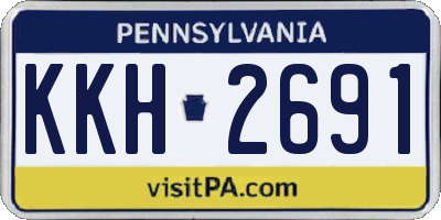 PA license plate KKH2691