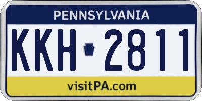 PA license plate KKH2811