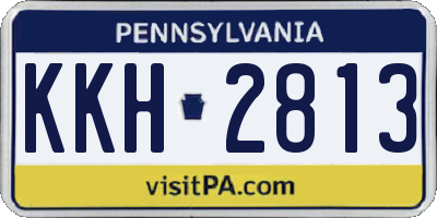 PA license plate KKH2813