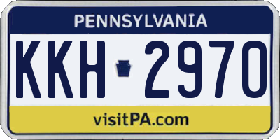 PA license plate KKH2970