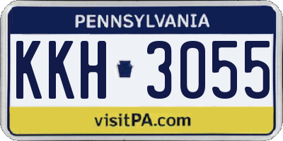 PA license plate KKH3055