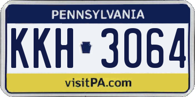 PA license plate KKH3064