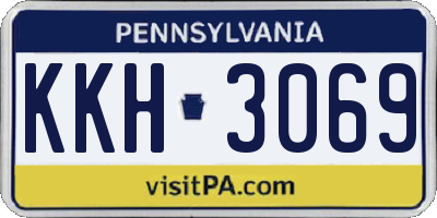 PA license plate KKH3069