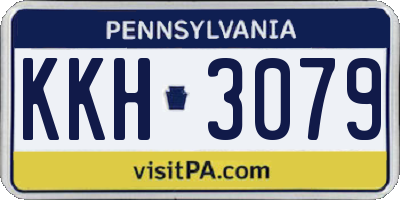 PA license plate KKH3079