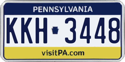 PA license plate KKH3448