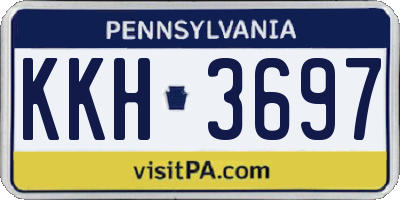 PA license plate KKH3697