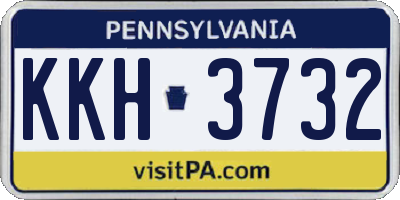PA license plate KKH3732