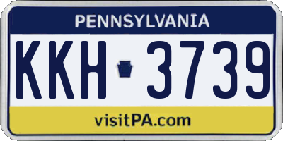 PA license plate KKH3739