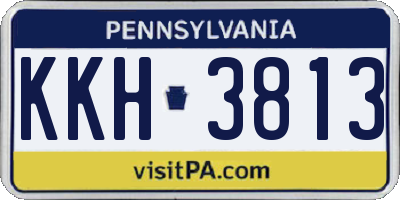 PA license plate KKH3813