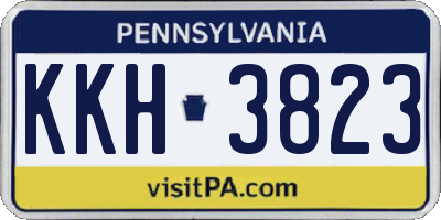 PA license plate KKH3823