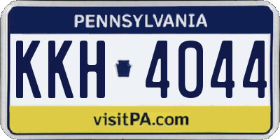 PA license plate KKH4044