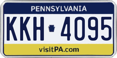 PA license plate KKH4095