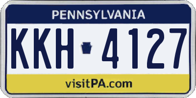 PA license plate KKH4127
