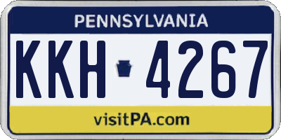 PA license plate KKH4267