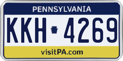 PA license plate KKH4269