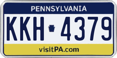 PA license plate KKH4379