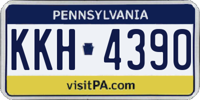 PA license plate KKH4390