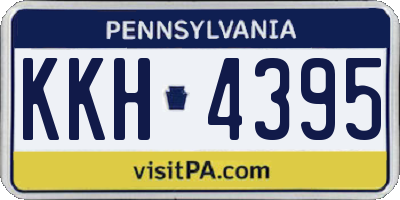 PA license plate KKH4395