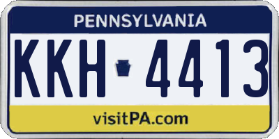 PA license plate KKH4413