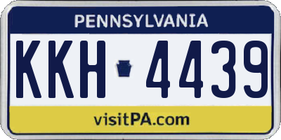 PA license plate KKH4439