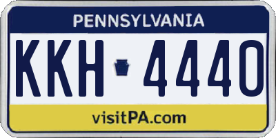 PA license plate KKH4440