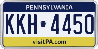 PA license plate KKH4450