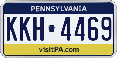 PA license plate KKH4469
