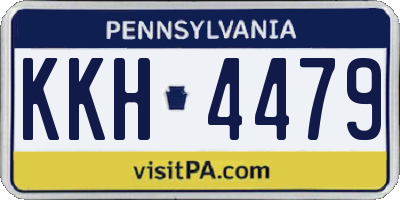 PA license plate KKH4479