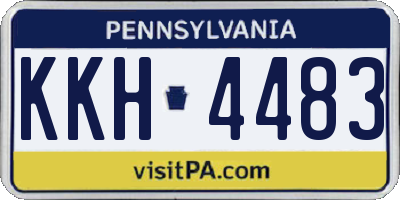 PA license plate KKH4483