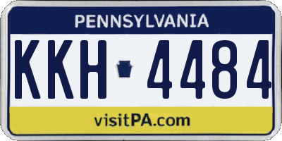 PA license plate KKH4484
