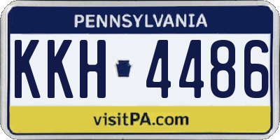 PA license plate KKH4486